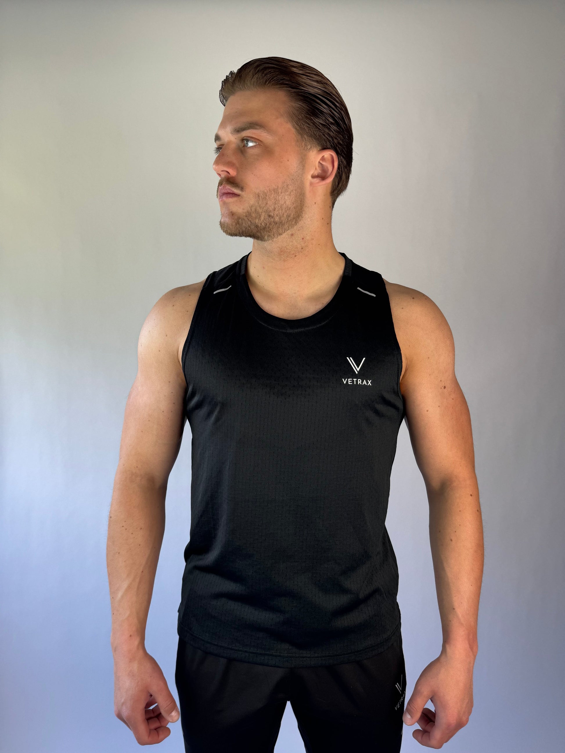 Sportieve tanktop V‑X Core van elastische stof