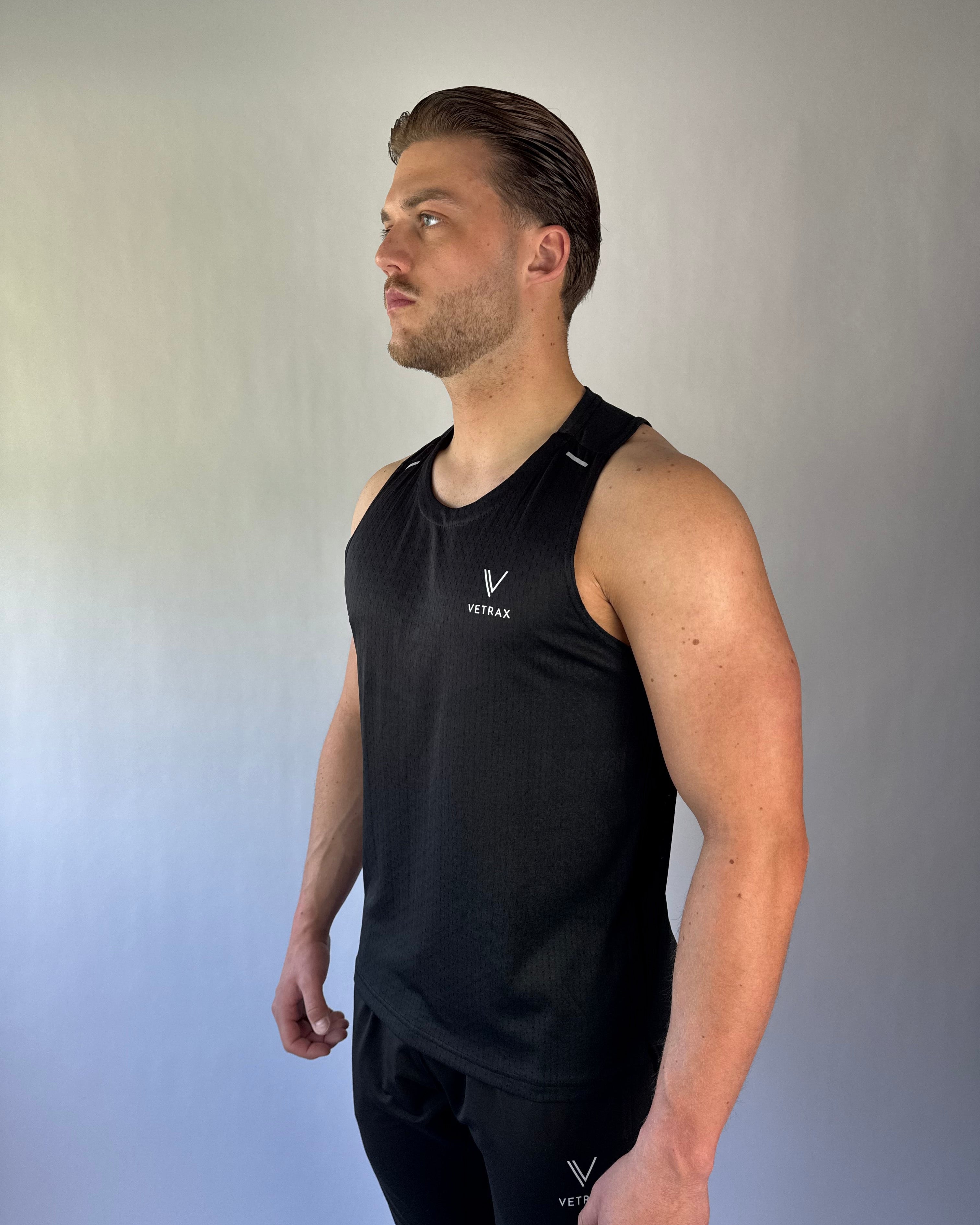 Sportieve tanktop V‑X Core van elastische stof