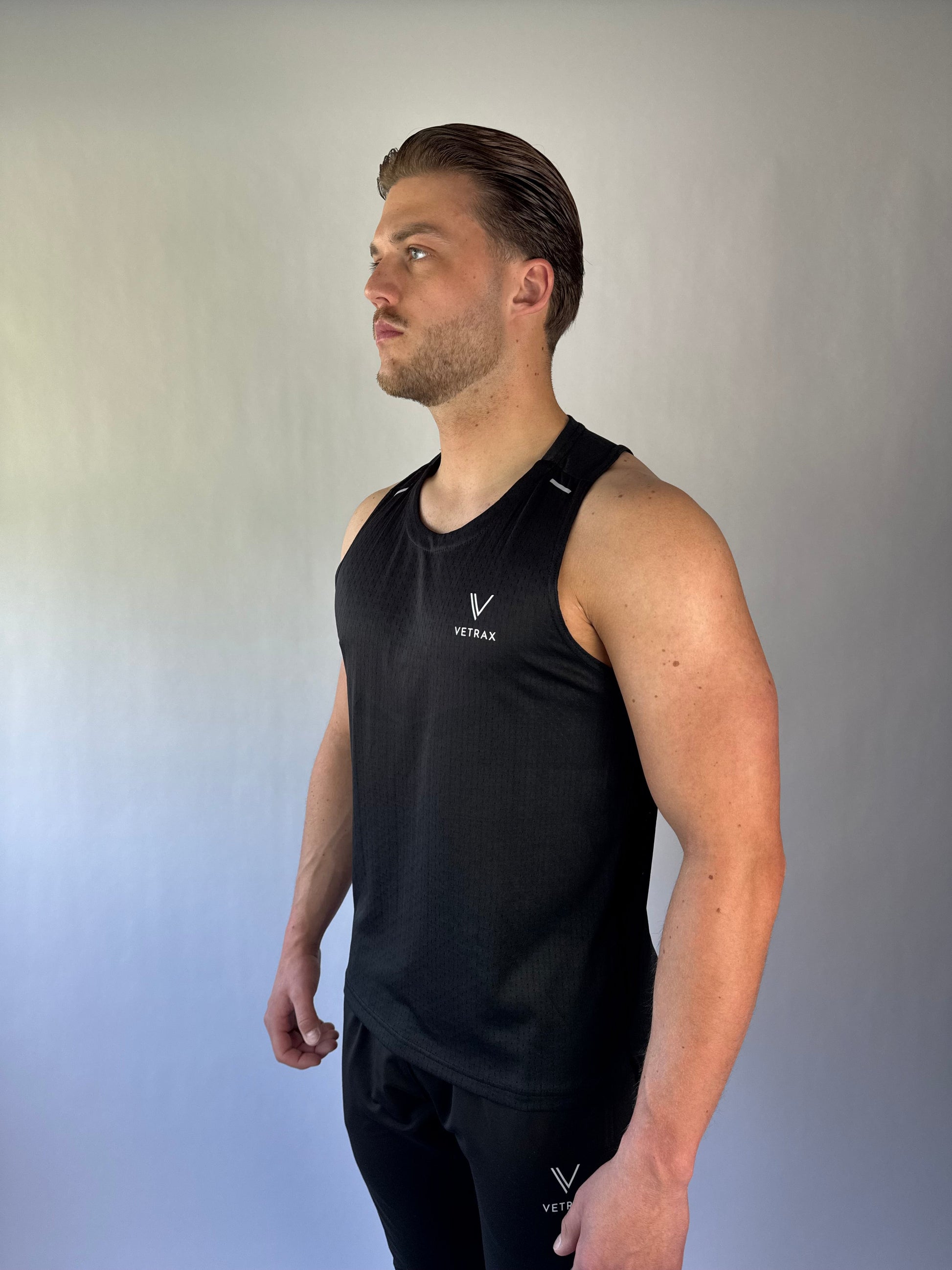 Sportieve tanktop V‑X Core van elastische stof