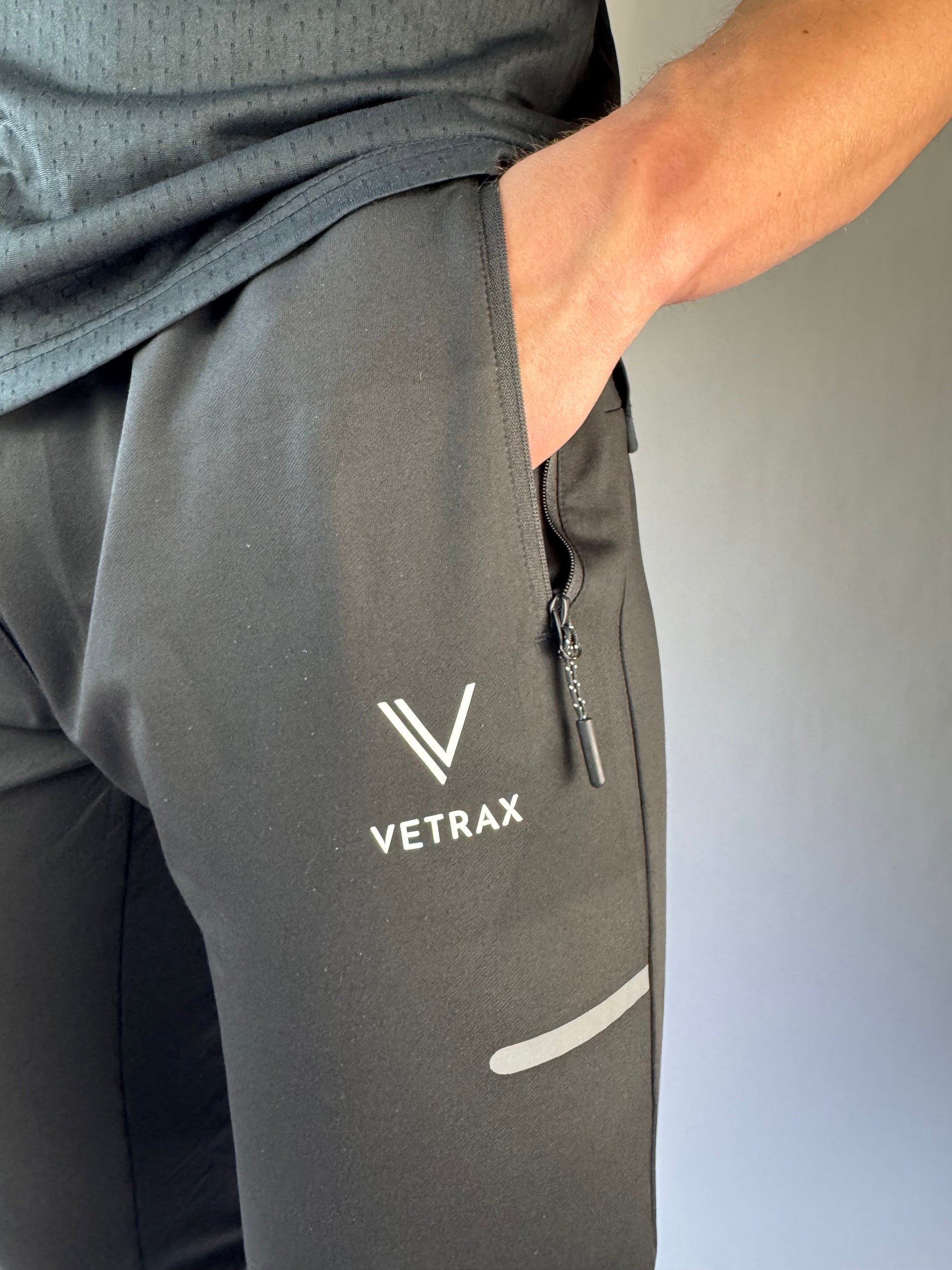 Trainingsbroek FlexMotion met ritszakken en stretchstof