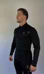 CoreZip trainingssweater zwart met halve rits voor heren